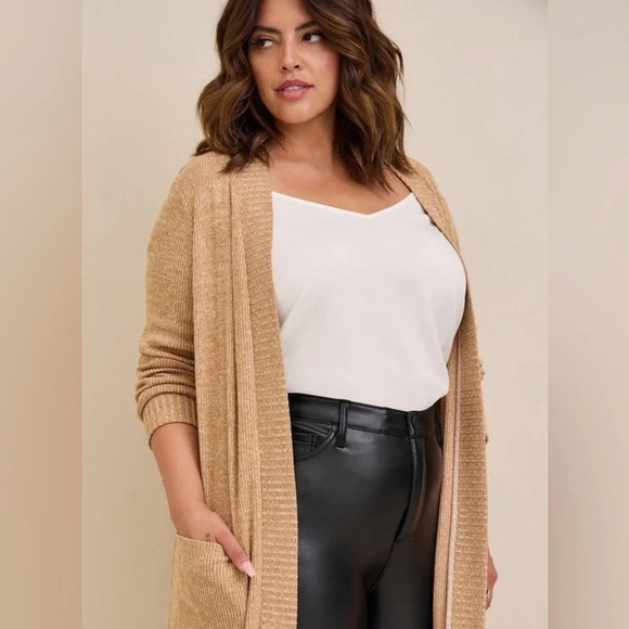 NWT Torrid Perfect Skinny Faux Leather High Rise Pant in Deep Black Size 22 - Picture 7 of 17